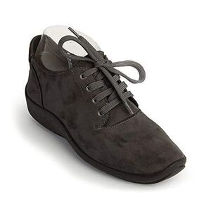 Arcopedico Women's Sheba Lytech Tie Shoe Grey Faux Suede Size 38-7 Retail $150